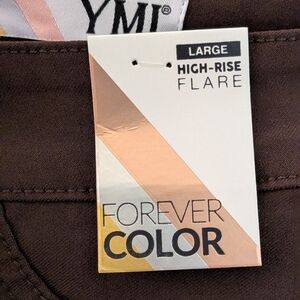 YMI Dark Brown High-Rise Flare Jeans